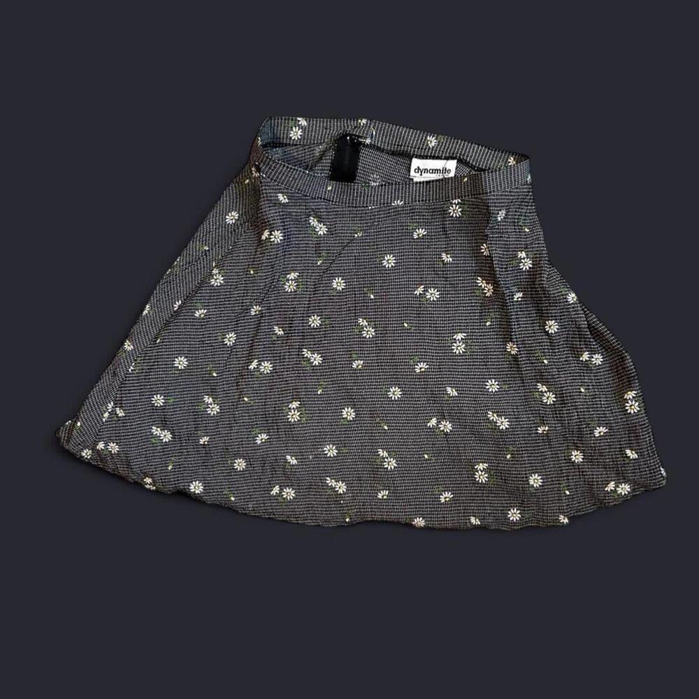 Dynamite Women's Grey and Black Skirt